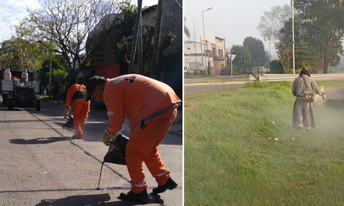 Florencio Varela - Labores para el sostenimiento de la red vial